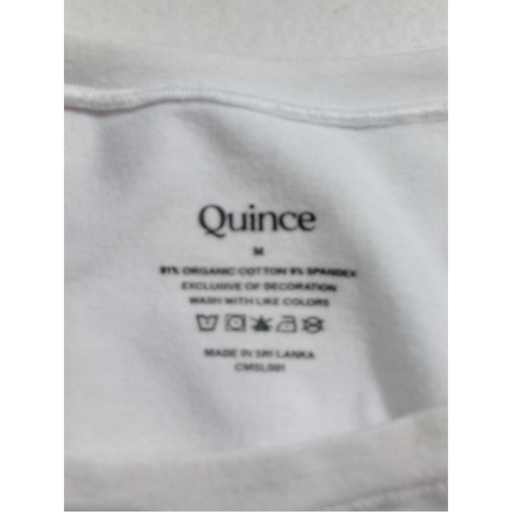 Quince White Short-Sleeve Crew Bodysuit - Picture 4 of 5